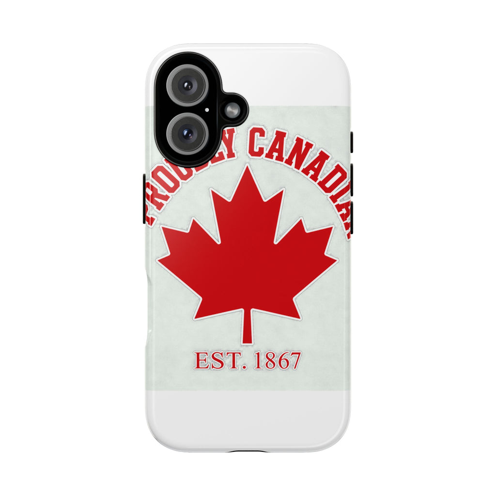 Phone Case - Proudly Canadian Maple Leaf Design (Est. 1867)