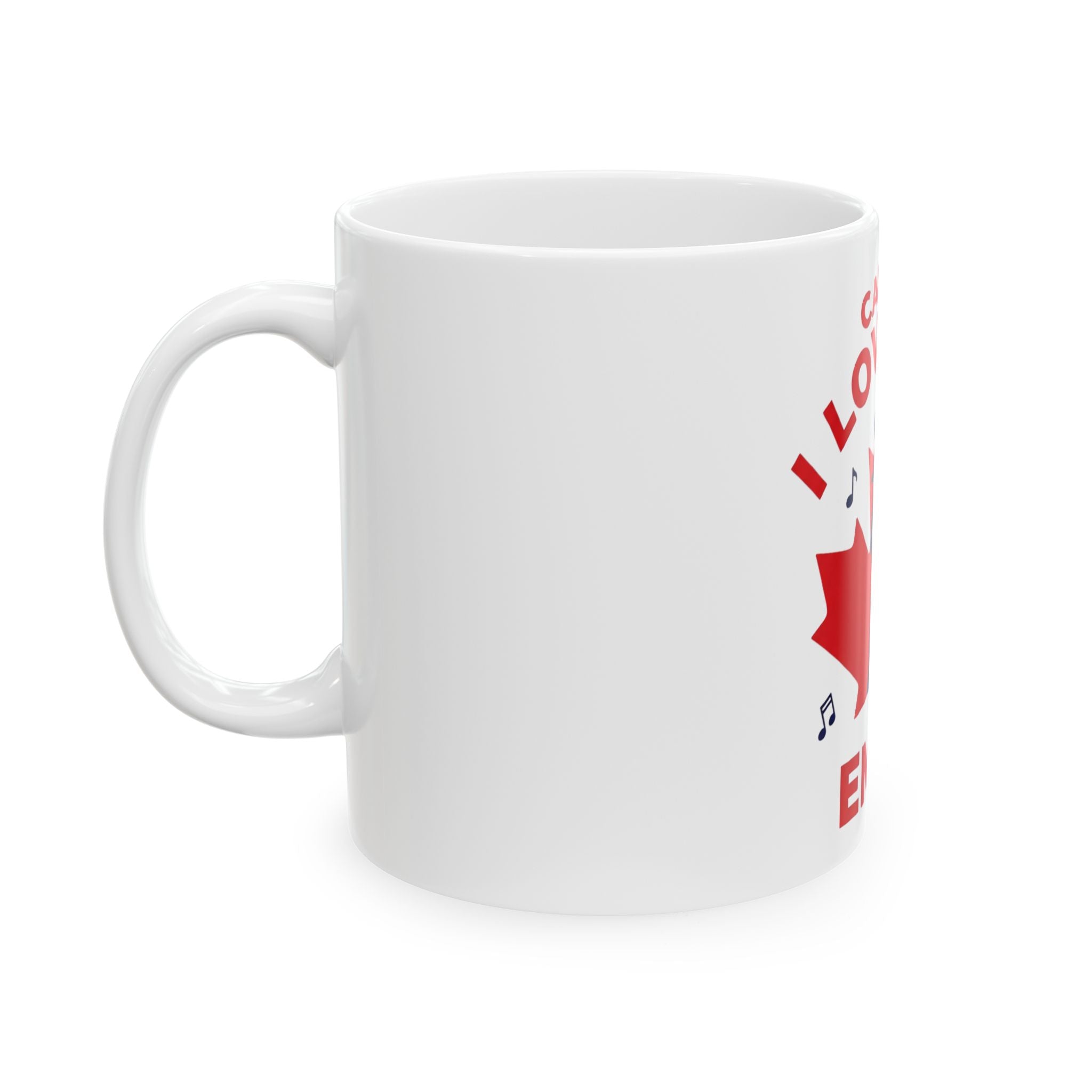Canada I Love You Mug — Custom Name Canada Day Coffee Mug (EMY J)