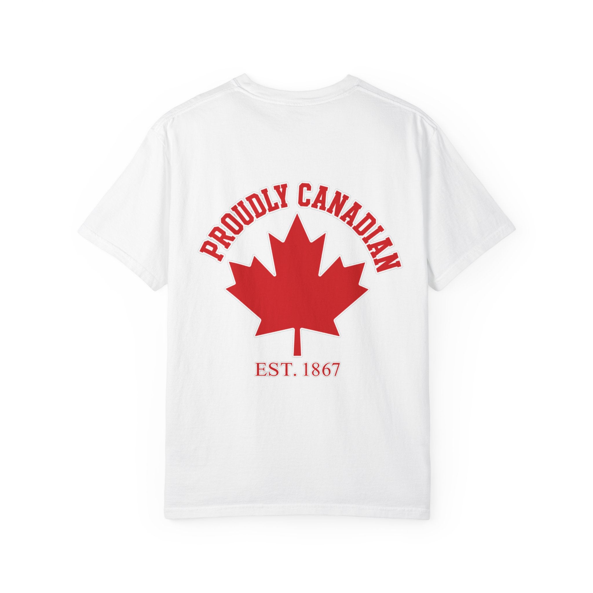 Canadian Maple Leaf T-Shirt — "Proudly Canadian" EST. 1867