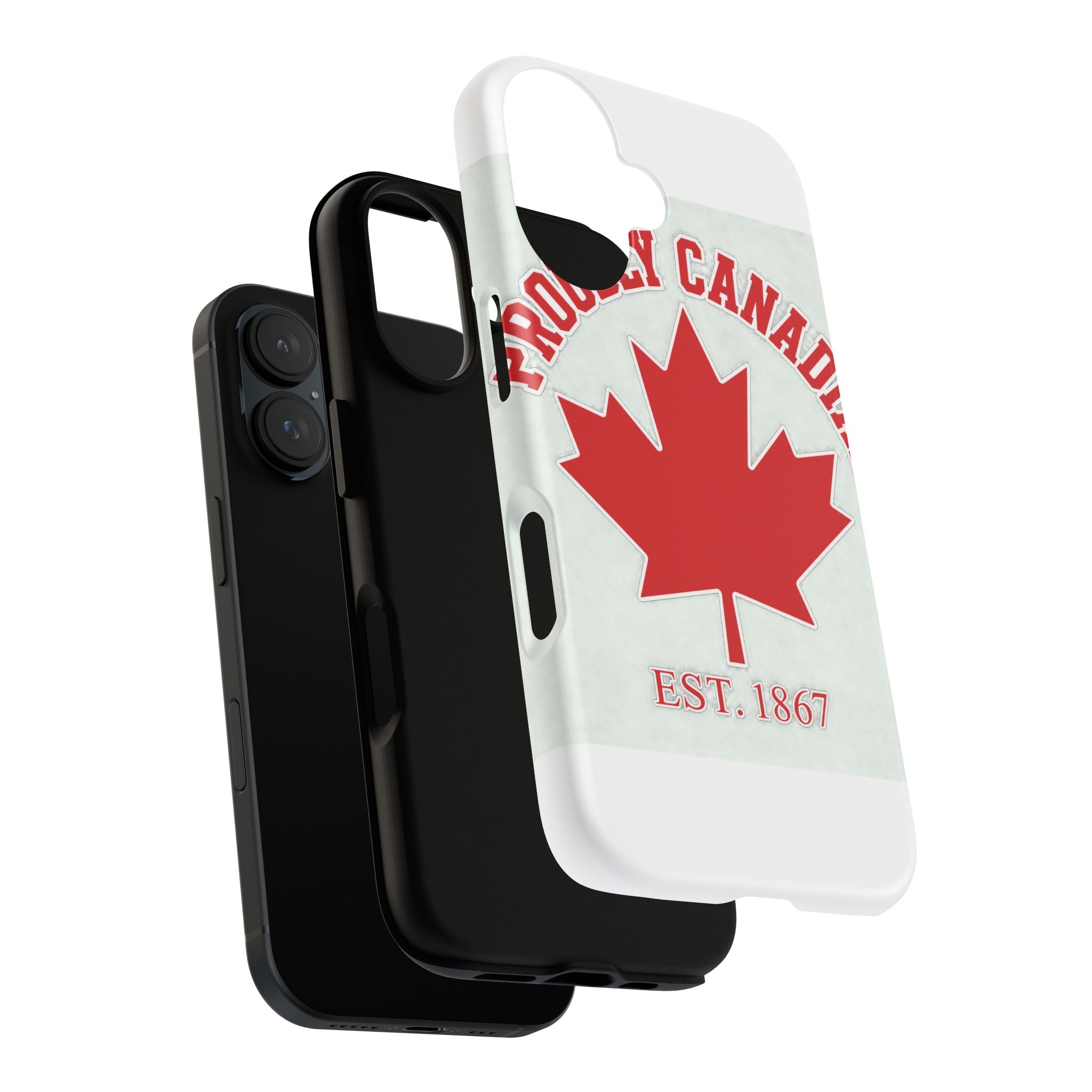 Phone Case - Proudly Canadian Maple Leaf Design (Est. 1867)