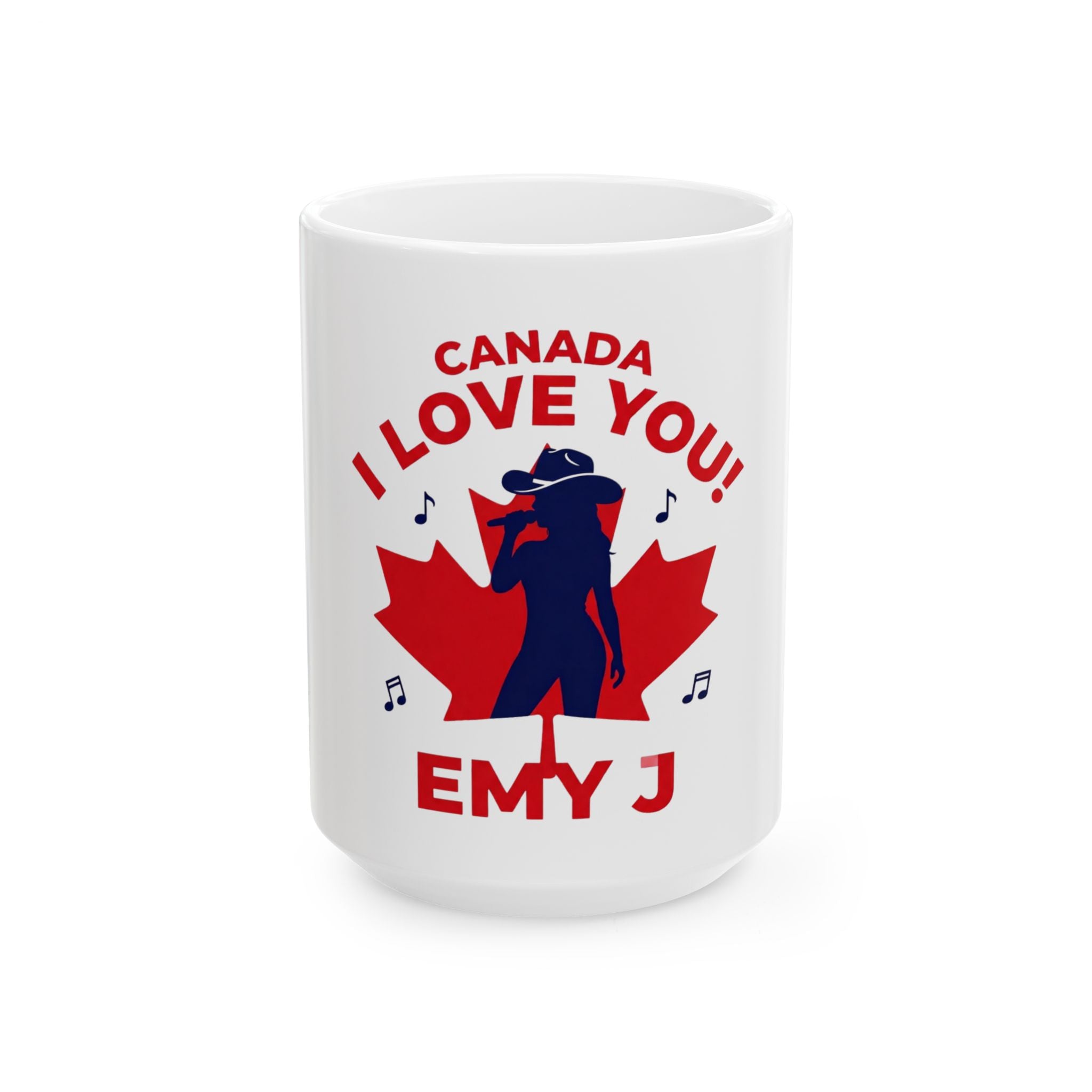 Canada I Love You Mug — Custom Name Canada Day Coffee Mug (EMY J)