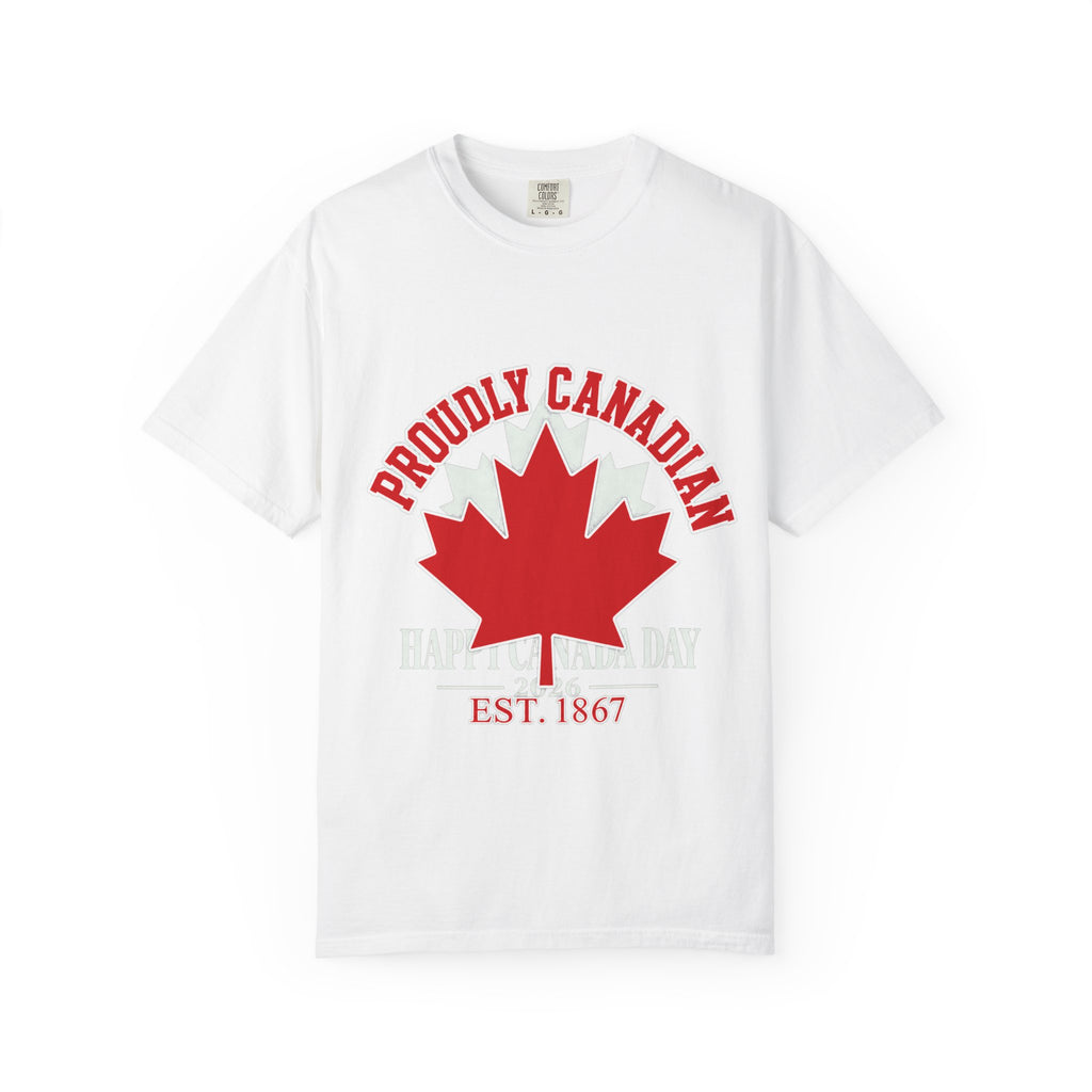Canadian Maple Leaf T-Shirt — "Proudly Canadian" EST. 1867