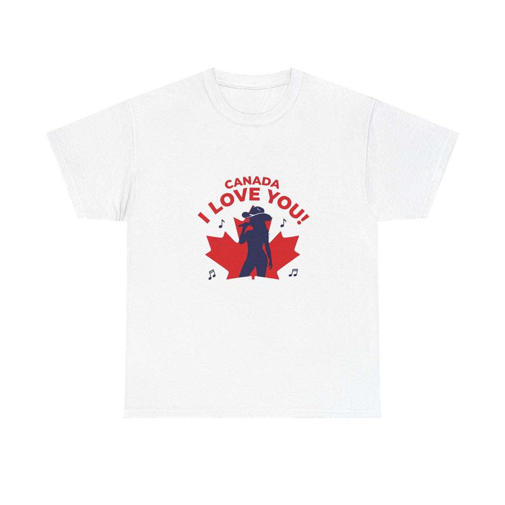 T-Shirt — Canada I Love You! Maple Leaf Mountie Graphic Tee