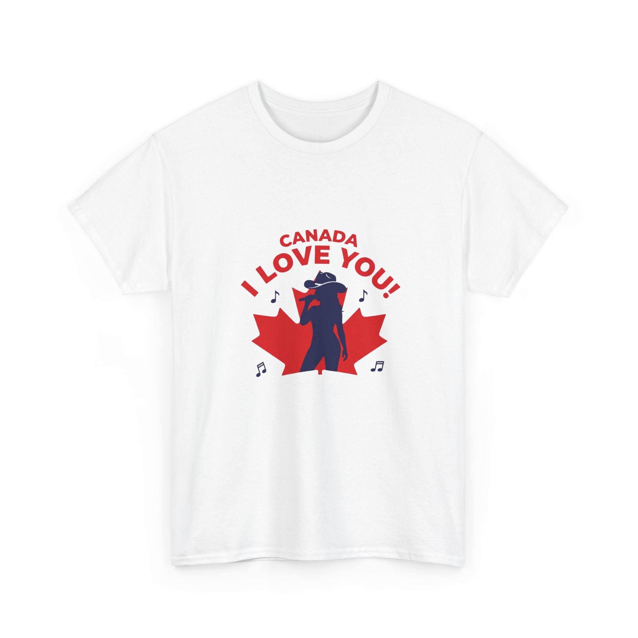 T-Shirt — Canada I Love You! Maple Leaf Mountie Graphic Tee